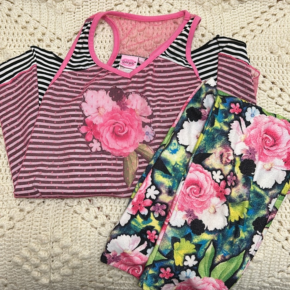 Lipstik Girls Tank Top & Capri Set